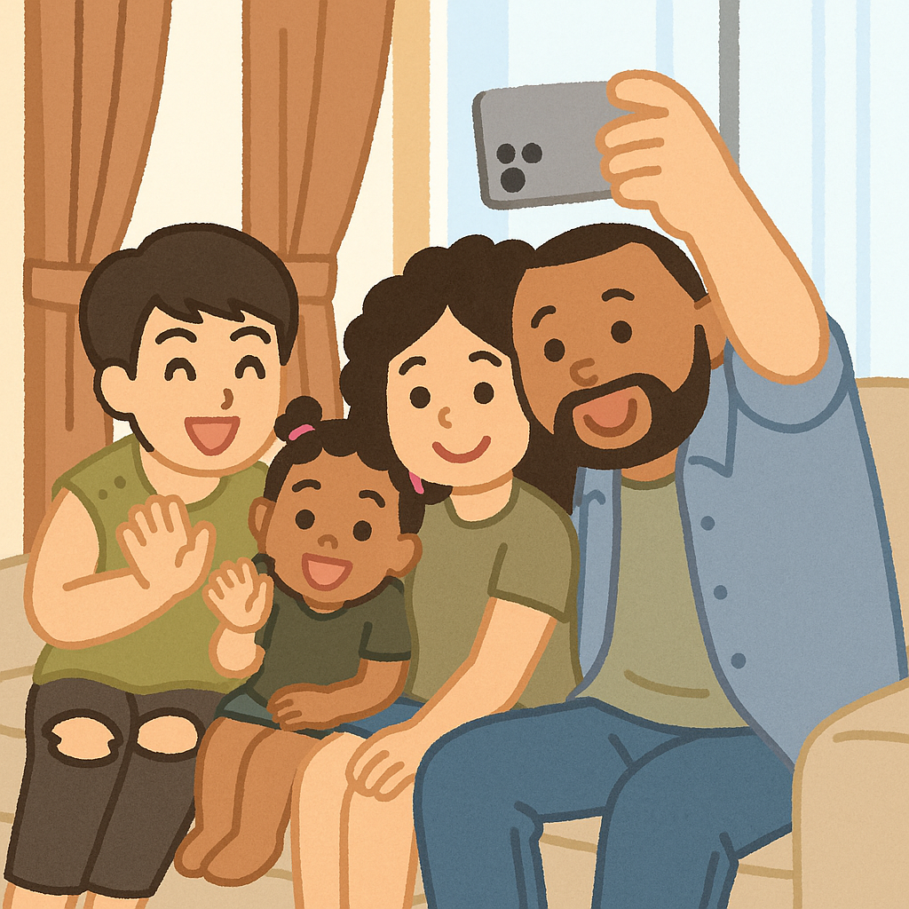 Family Photo JP Anime Style